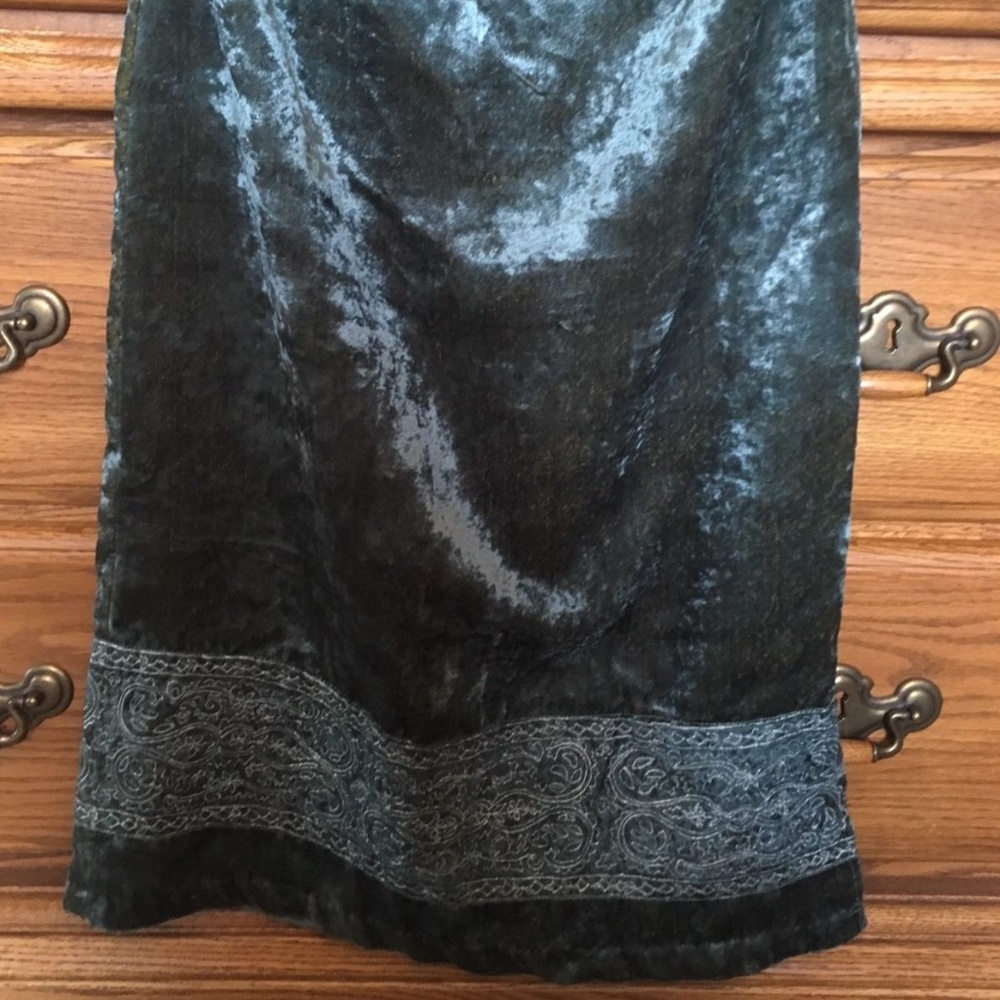 Free People Boho Velvet Skirt